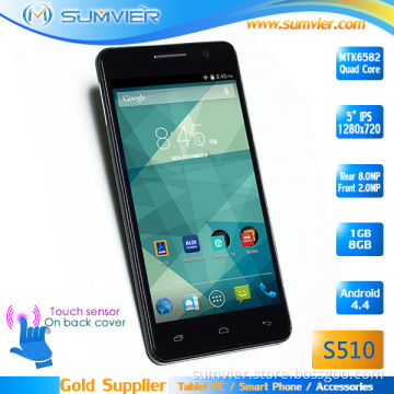 Slim Mobile 5" IPS Mtk6582 Quad Core 1g+8g Android Smartphone Shenzhen (S510)